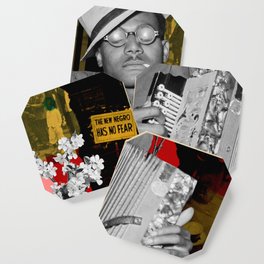 the new negro has no fear Coaster | Race, Curated, Black, Digital, Collage, Civilrights, African American, Other, History, Blacklivesmatter 