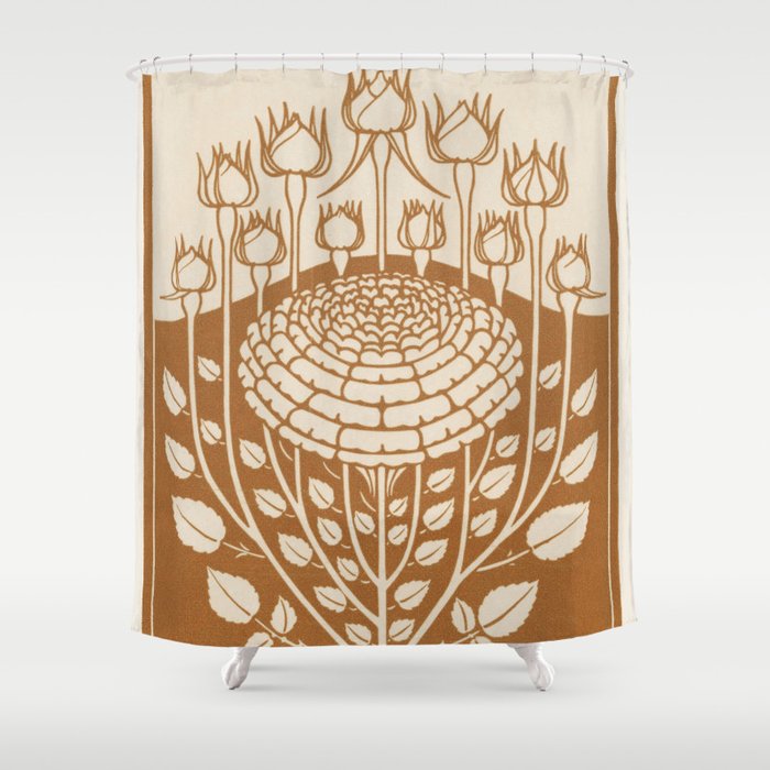 Julie De Graag vintage pattern Shower Curtain