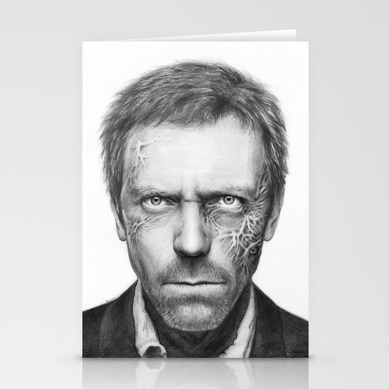 Hugh Laurie from House MD Doctor House Stationery Cards