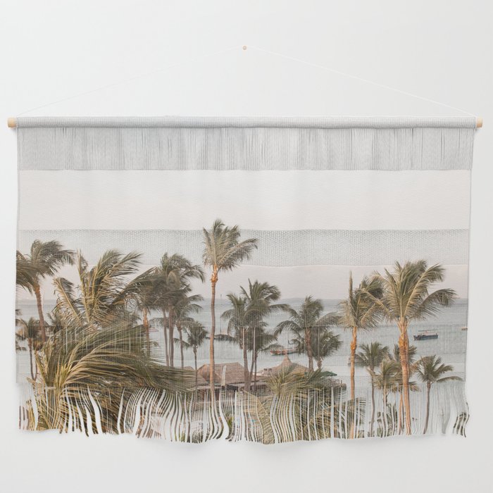 Pastel Morning Light On Palm Beach Photo | Tropical Ocean View Art Print | Aruba Island Travel Photography Wall Hanging