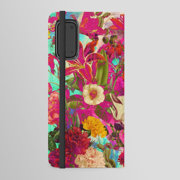 Atomic Garden - Vibrant Flowers Android Wallet Case
