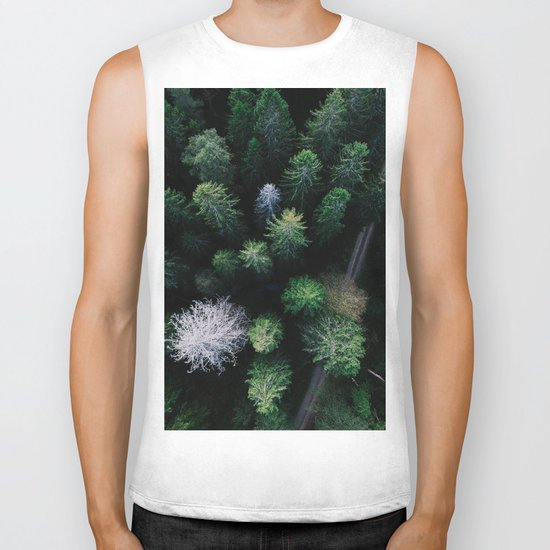 From Afar III Biker Tank
