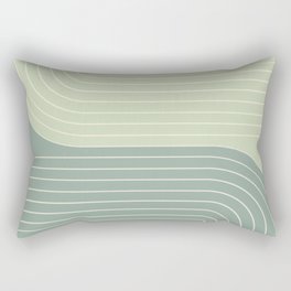 Two Tone Line Curvature XXX Rectangular Pillow