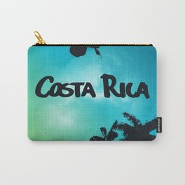 Costa Rica - Tropical Rainforest Poster Carry-All Pouch | Caribbean, Tropical, Costarica, Typography, Poster, Ink, Peacefulplace, Paradise, Landscape, Sunset 