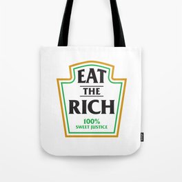 Eat The Rich Ketchup Label Tote Bag