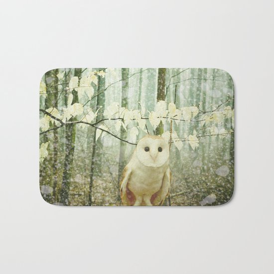 Winter Owl Bath Mat