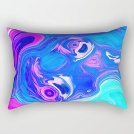 Liquid Color Colorful Marble 15 Rectangular Pillow