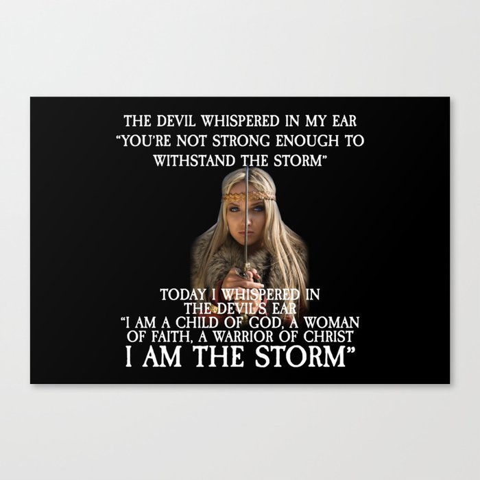 I Am The Storm Leinwanddruck