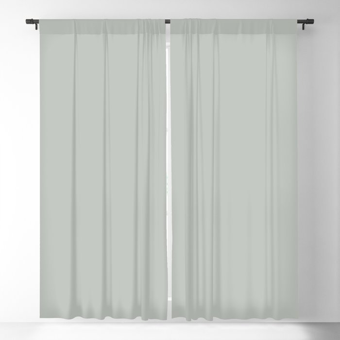 Soothing Light Pastel Green Grey Solid Color Coordinates w/ Sherwin  Williams Comfort Gray SW 6205 Blackout Curtain by Simply_Solid_Colors_  Now_Over_4000_Essen