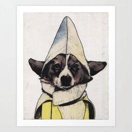 Banana Dog Art Print