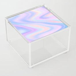 Abstract Gradient Pattern Purple Teal Acrylic Box