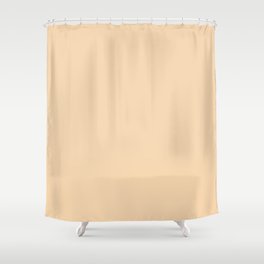 Pale Peach Solid Color Pairs Pantone Apricot Gelato 12-0817 TCX - Shades of Orange Hues Shower Curtain