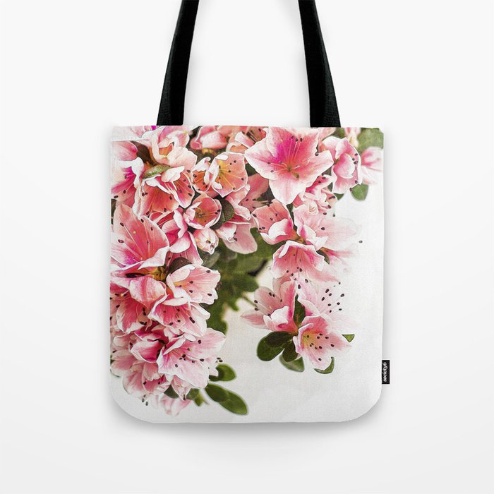 Pink flower Tote Bag