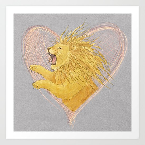 Lionheart Art Print