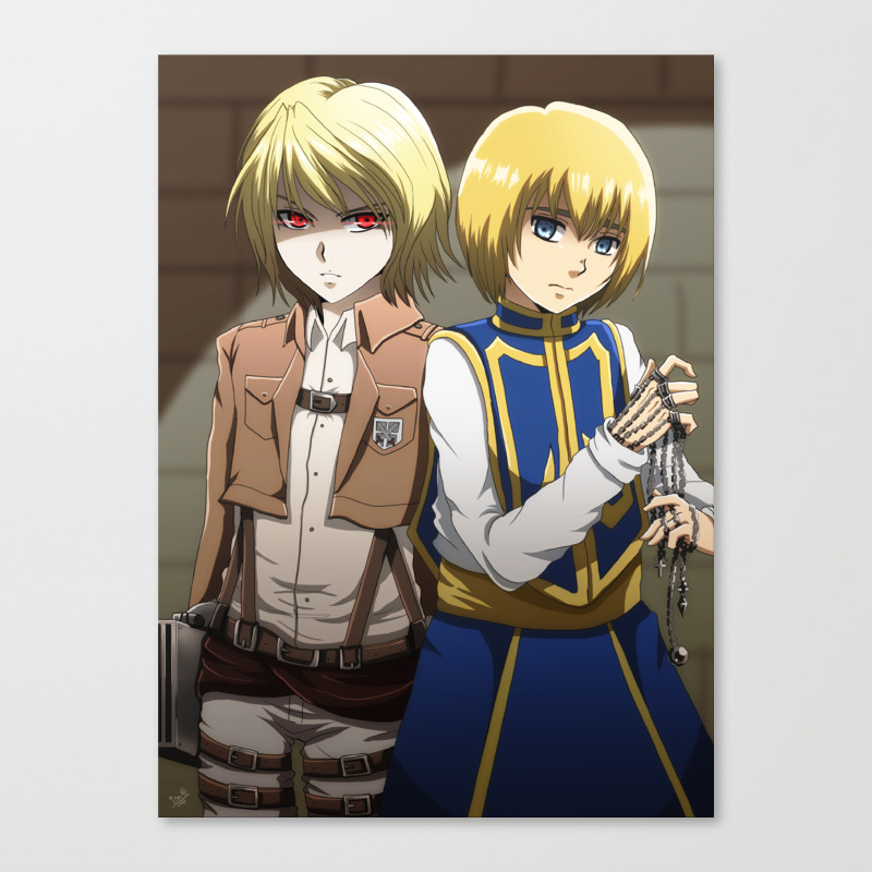 Crossover Armin And Kurapika Canvas Print By Akayashi Society6 ✓ at all categories , beauty & health , nails art & tools , acrylic powders & liquids. crossover armin and kurapika canvas print by akayashi