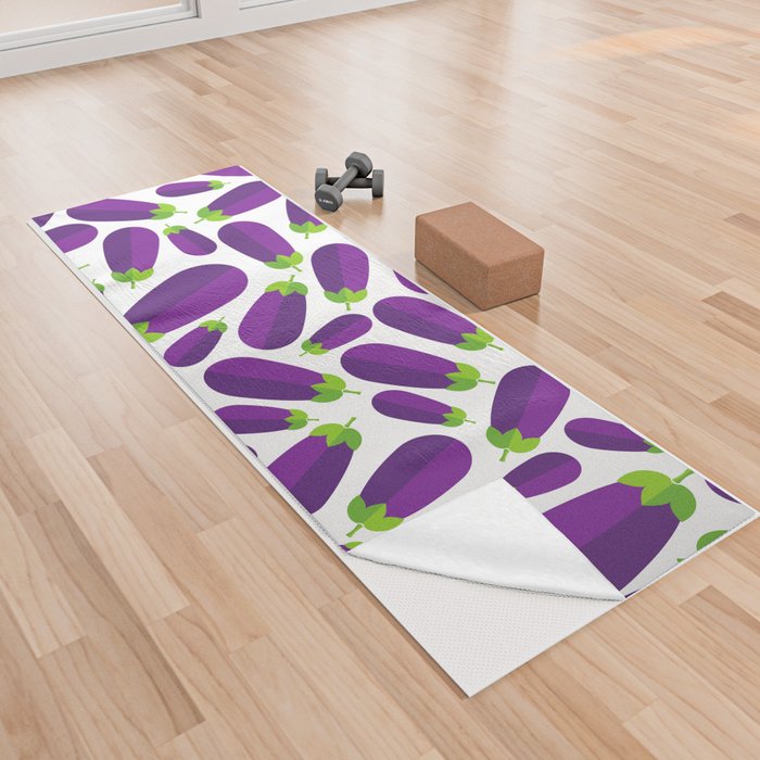 Eggplant Yoga Towel