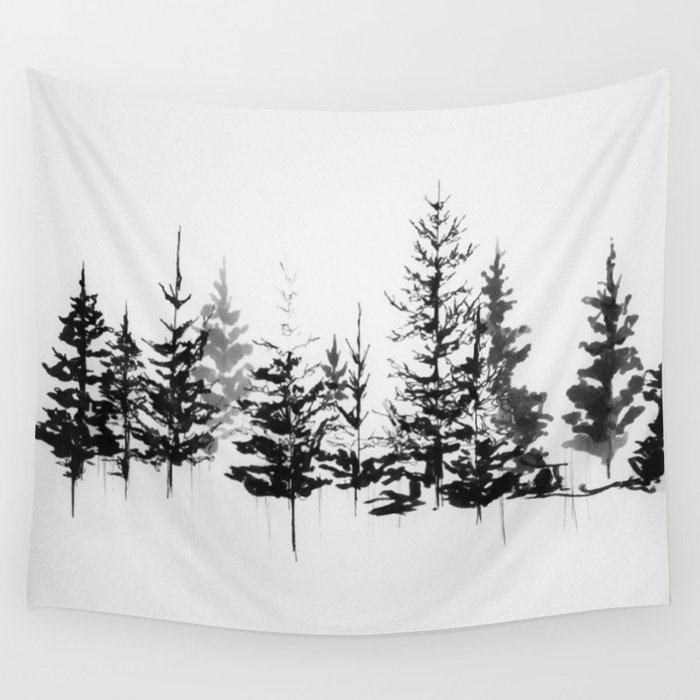 Old Pine II Wall Tapestry