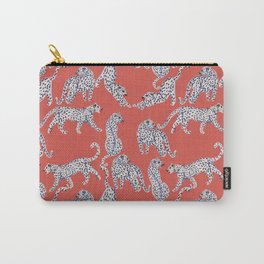 Fashionable white leopards  Carry-All Pouch | Leopard, Cheetah, Jungle, Big Cat, Makeup, Coral, Panthers, Modern, Earnings, Africa 