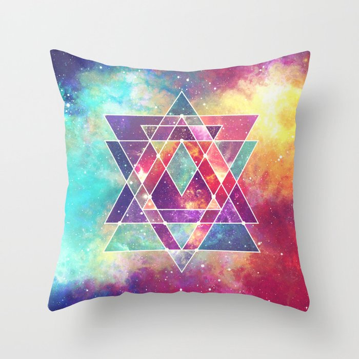 Sacred Geometry (Connection) Throw Pillow