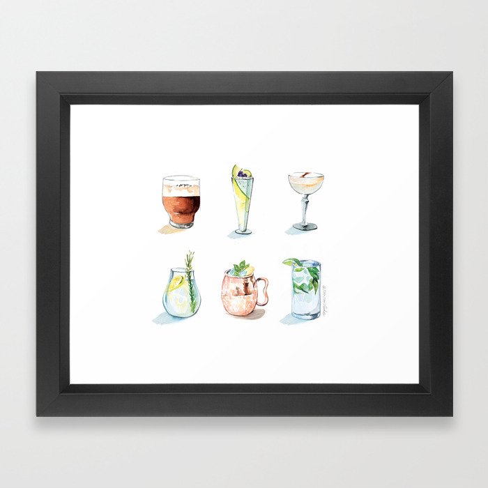 Cocktail season! Framed Art Print