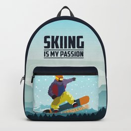 I'm Difficult - Skier Passion Backpack