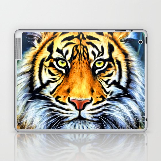 Cool Tiger Portrait Laptop & iPad Skin
