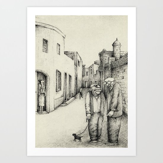 Village Elders of Lija Art Print