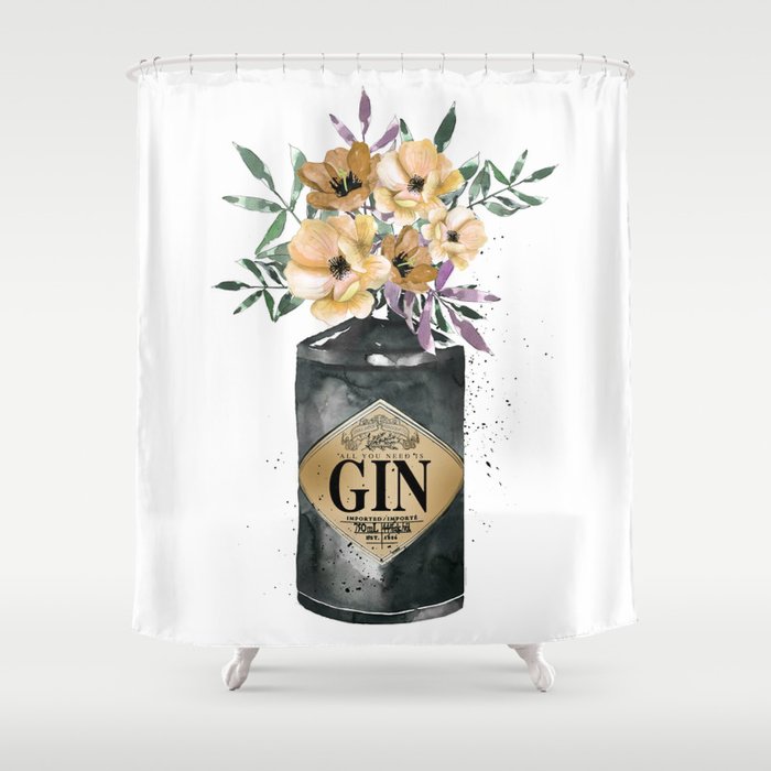 All You Need is Gin Shower Curtain