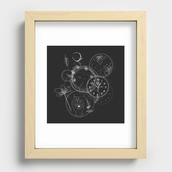 Time and Death Recessed Framed Print