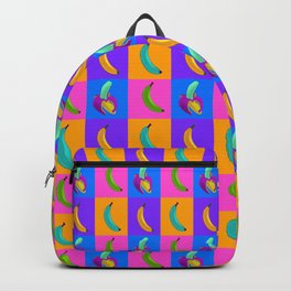 Andy's Bananas Backpack | Rgbiv, Fruit, Digital, Pop Art, Graphicdesign, Banana, Vintage, Concept, Pattern, Peeled 