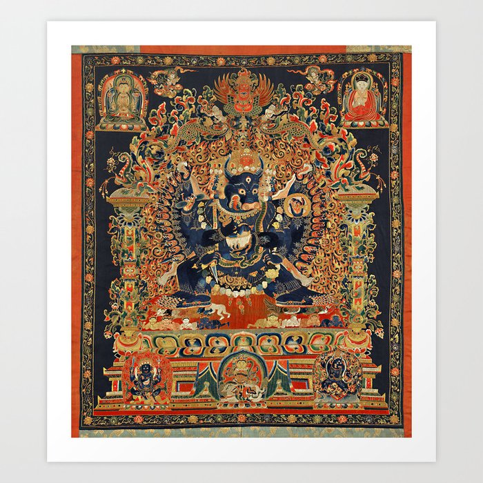 Tantric Buddhist Vajrabhairava Deity 2 Art Print