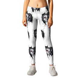 The Horror of Chucky Leggings | Watercolor, Illustration, Painting, Mixed Media, Chucky, Copic, Marker, Doll, Halloween, Pencil 