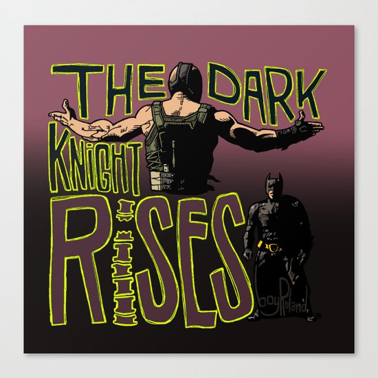 Showdown // The Dark Knight Rises Canvas Print