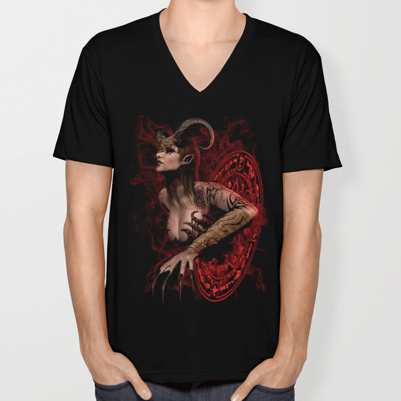 The Succubus Summoning Ritual Unisex V Neck By Alice9 Society6 3amchallenges, #creepy once you start this video you are participating in the ritual to summon lucifer. society6