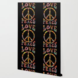 Love Peace Sign Hippie Wallpaper