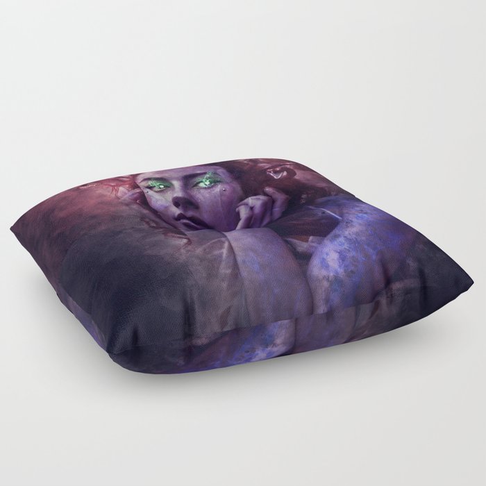 Medusa Portrait Floor Pillow