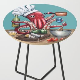 "Octo Chef" - Octopus Cook Side Table