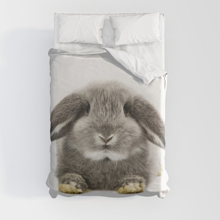 Bunny rabbit sitting Duvet Cover