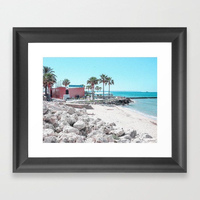 Mallorca Beach Framed Art Print