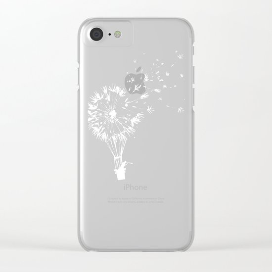 Going where the wind blows Clear iPhone Case