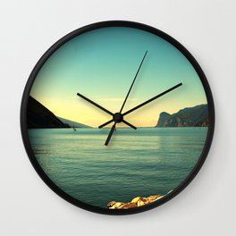 windsurfers in Italy Wall Clock