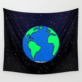 Earth and space Wall Tapestry