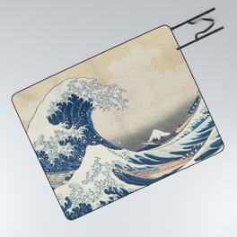 THE GREAT WAVE OFF KANAGAWA - KATSUSHIKA HOKUSAI Picnic Blanket
