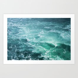 Sea Waves | Seascape Photography | Water | Ocean | Beach | Aerial Photography Art Print
