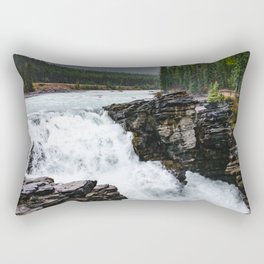 Athabasca Falls Landscape | Alberta, Canada Rectangular Pillow