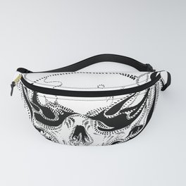 Psychedelic Skull Fanny Pack