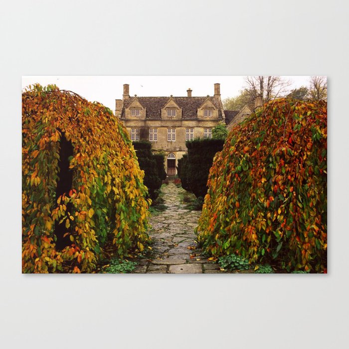 Barnsley House In Autumn Canvas Print