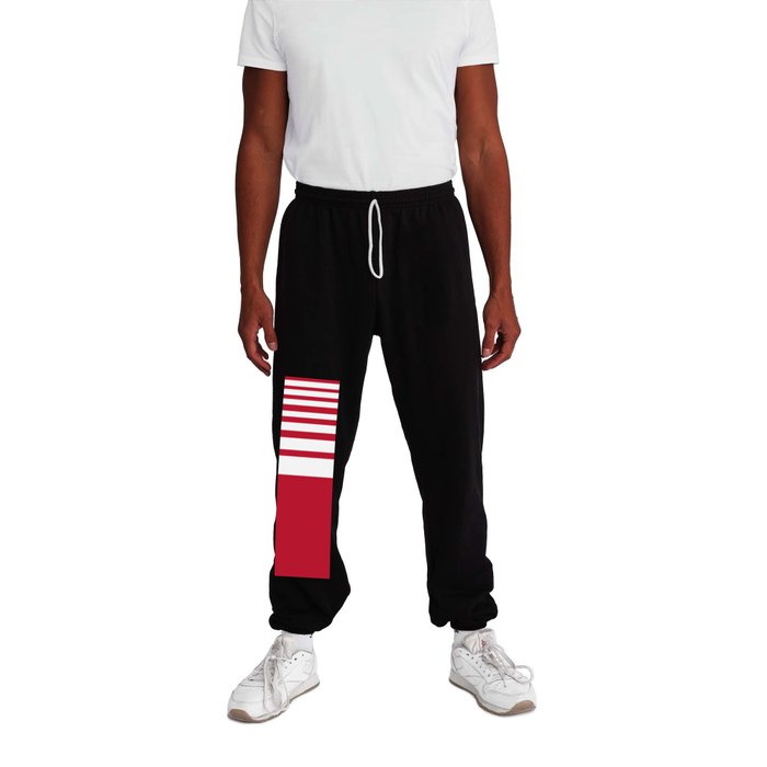 Color of the year 2002 True Red Stripes Sweatpants