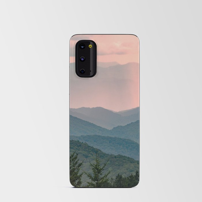 Smoky Mountain Pastel Sunset Android Card Case