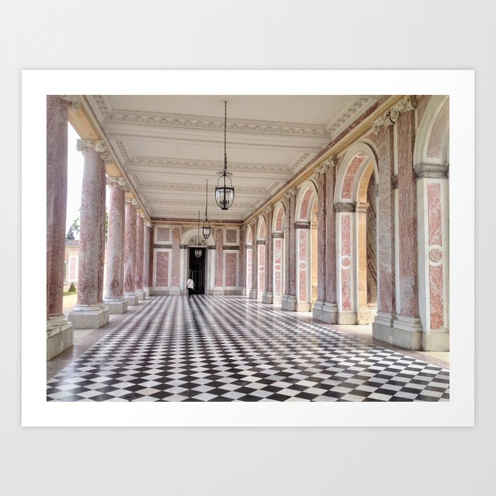 Pretty in Pink - The Grand Trianon at the Palace of Versailles Art Print